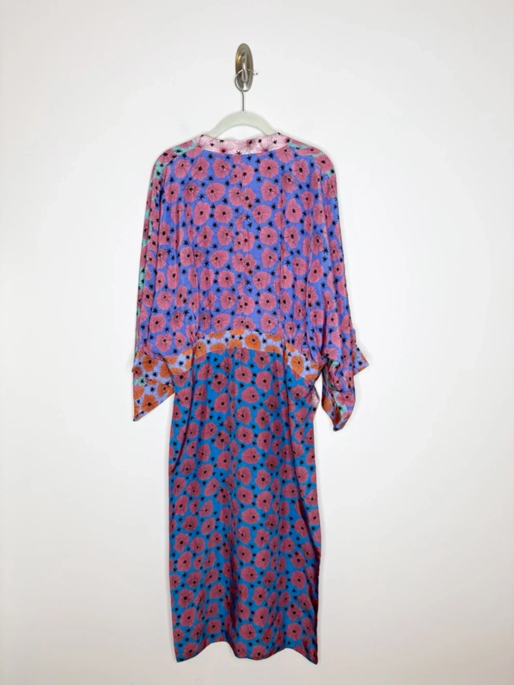 Celia B Santorini Kaftan Cover Up Kimono Robe Dress Floral